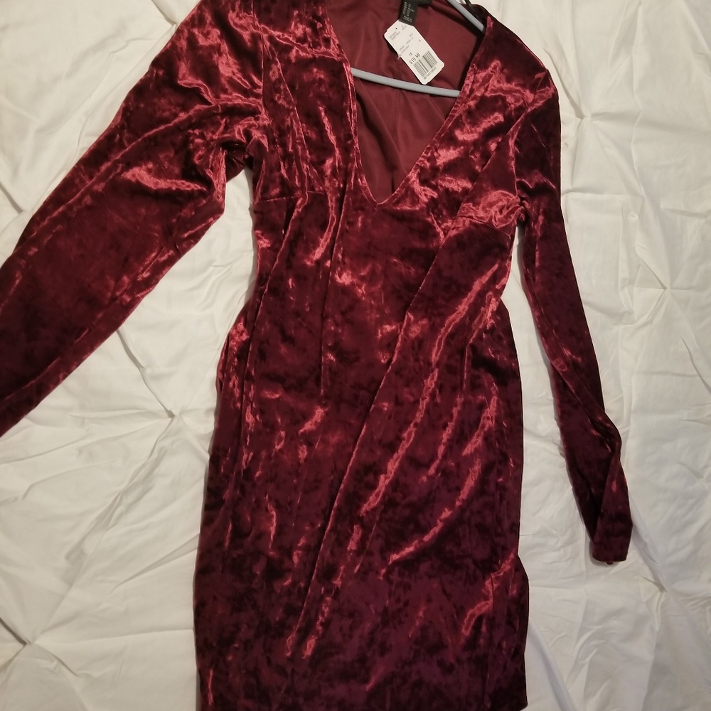 Velvet dress forever 21